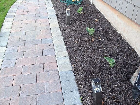 custom brick paved walkway