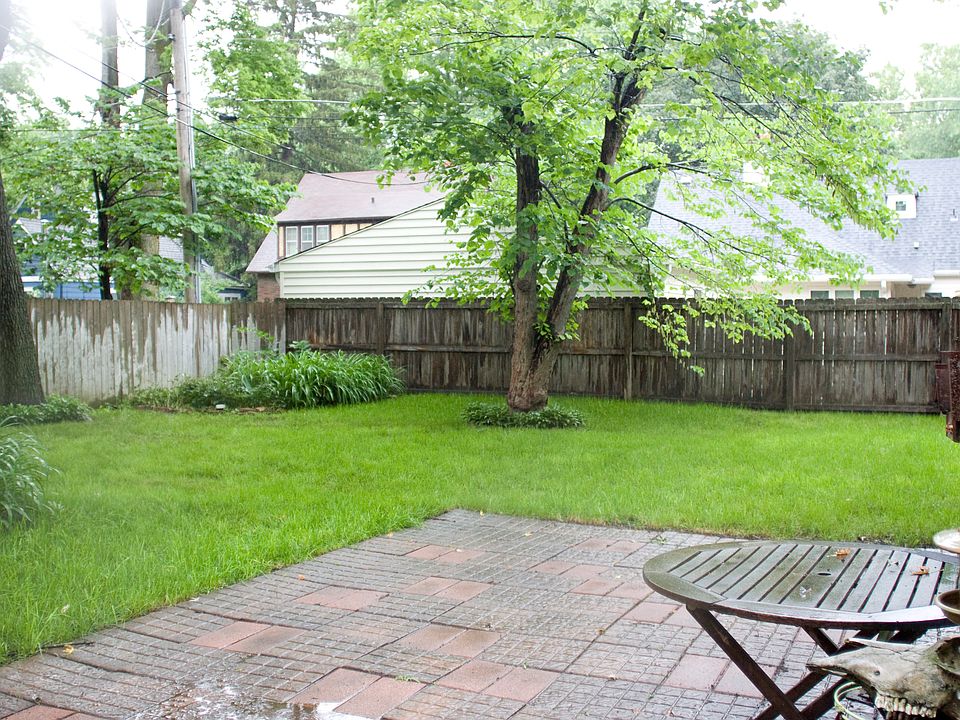 Large fenced backyard 