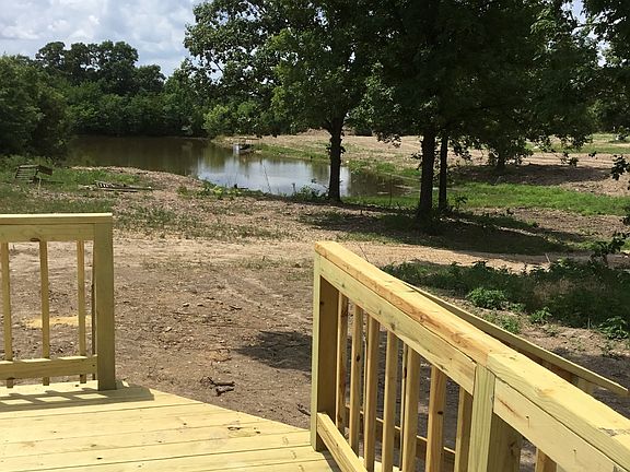 New deck overlooking pond