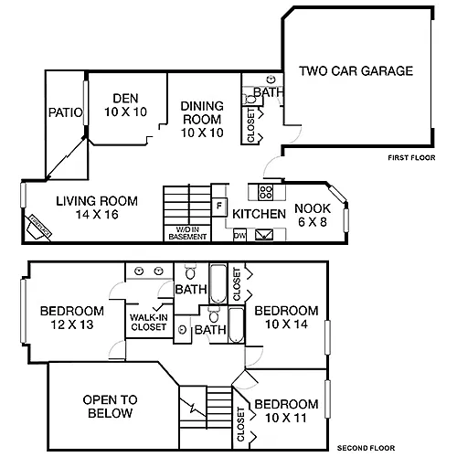 Floor plan Spruce Townhome Premier 3BD