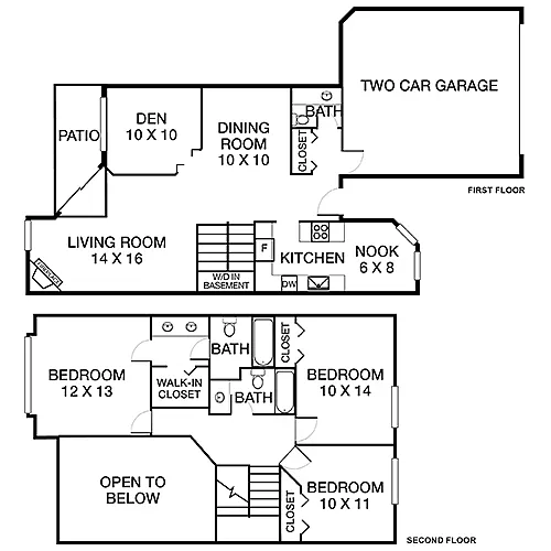 Floor plan Spruce Townhome Premier 3BD