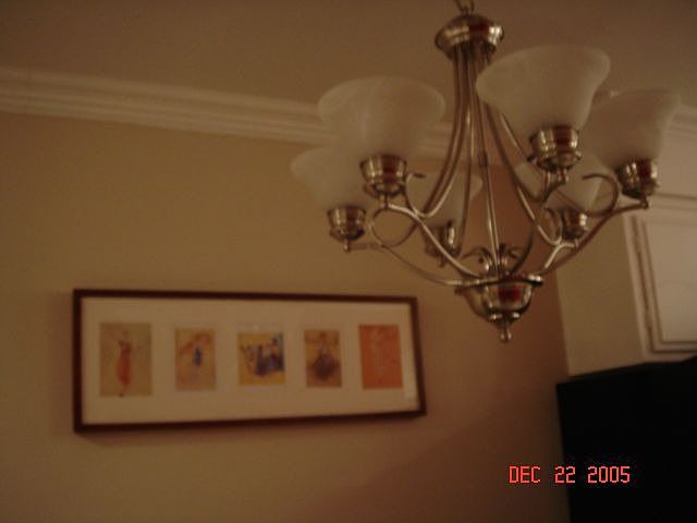 Chandelier in Dining Room