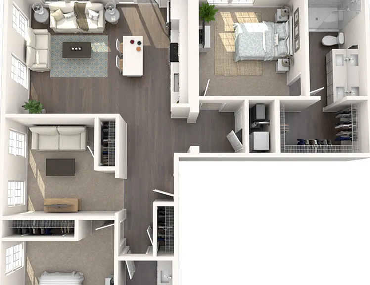 C2.0 | Three beds, Two baths C2.0 | Three beds, Two baths