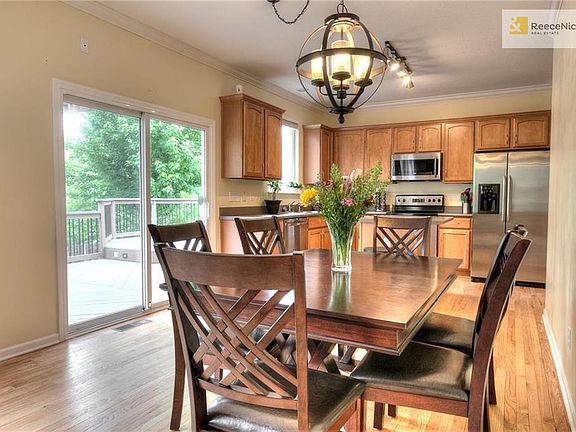 Breakfast room opens from the great room