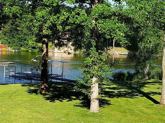 Over 100 ft of water frontage