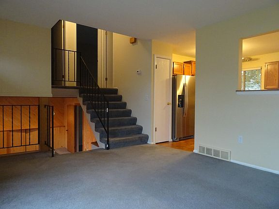Main level living room and kitchen.