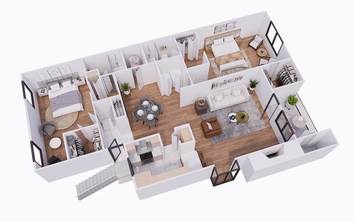 Floor plan Signature 2x2