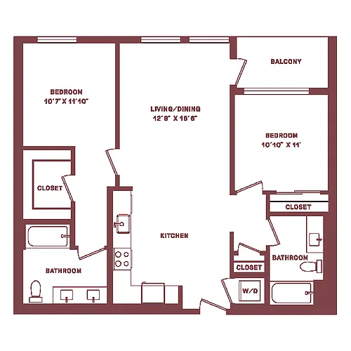 Floor plan B2E-W