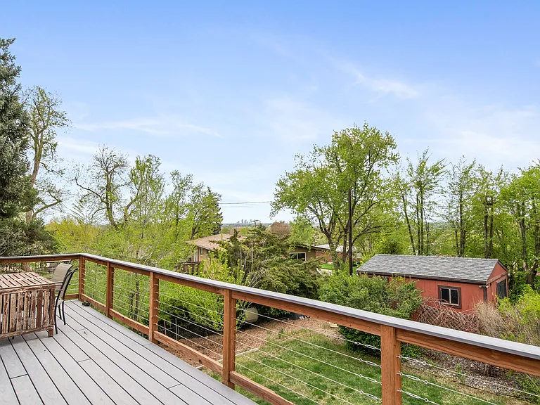 Deck with mountain views