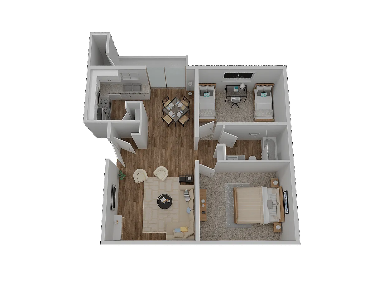 Floor plan Residence 2 Upgraded