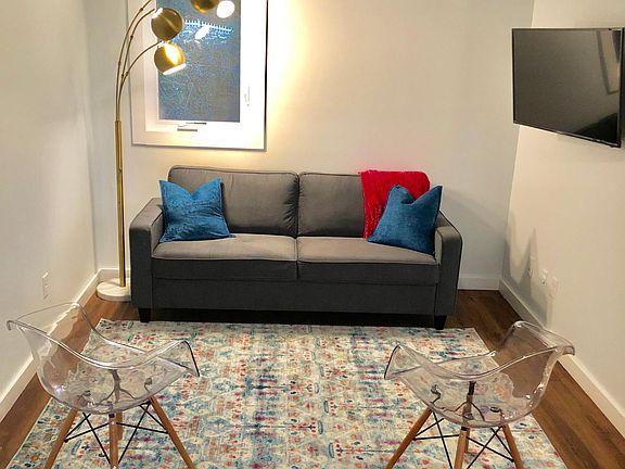 Living room with TV.