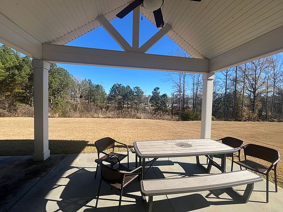 back porch and yard