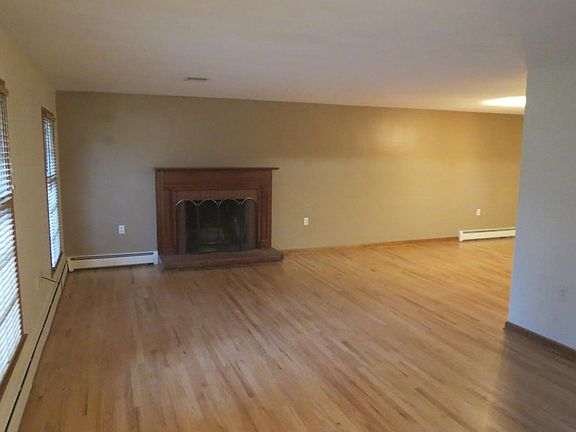 living room & fireplace