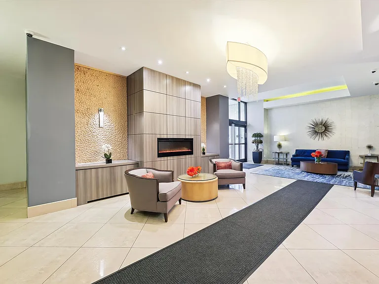 Concierge desk to accept packages and buzz guests in