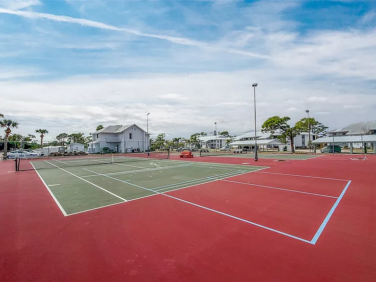 Pickleball, anyone? _ One of the best perks of staying at Fiddler's Green is access to our beautiful courts. From tennis to the fast-growing favorite, pickleball, you have everything you need for some friendly competition right here on-site.