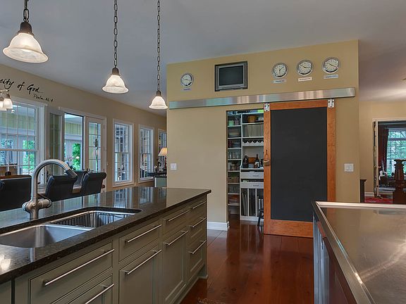 Pantry with sliding door