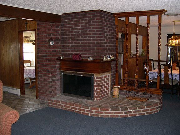 Brick Hearth Fireplace