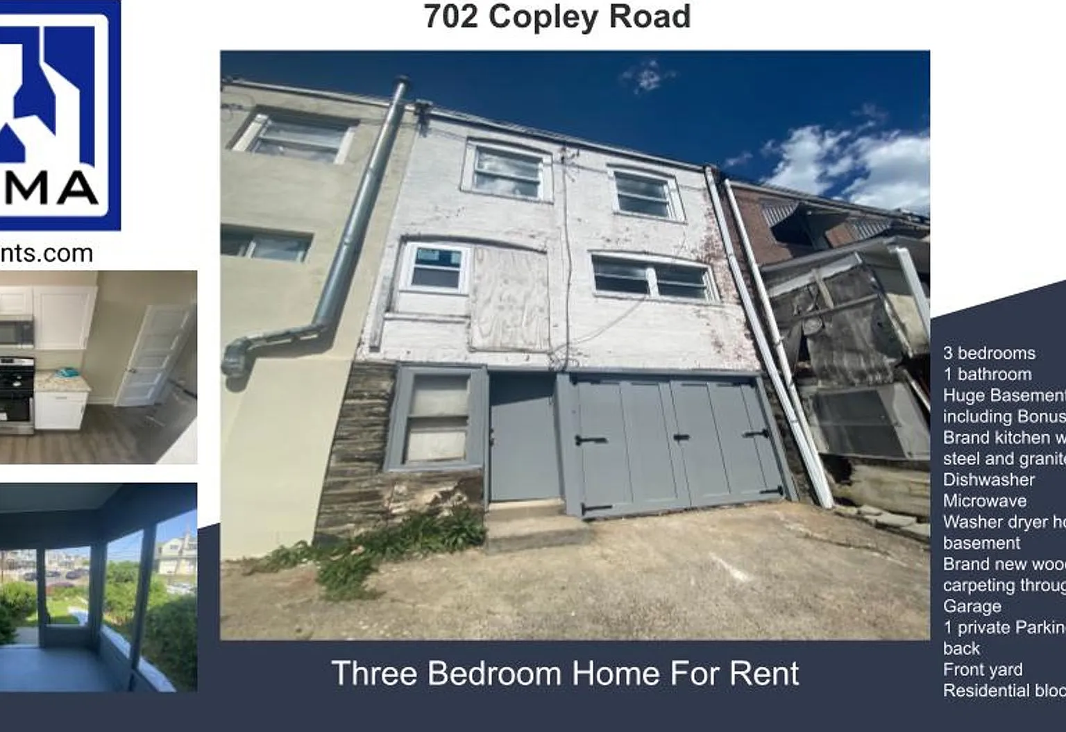 Updated 3BR with Parking & New Kitchen on Quiet Residential Block — Photo 1