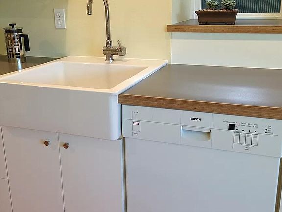 Bosch dishwasher in kitchen.