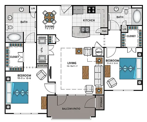 Floor plan B2