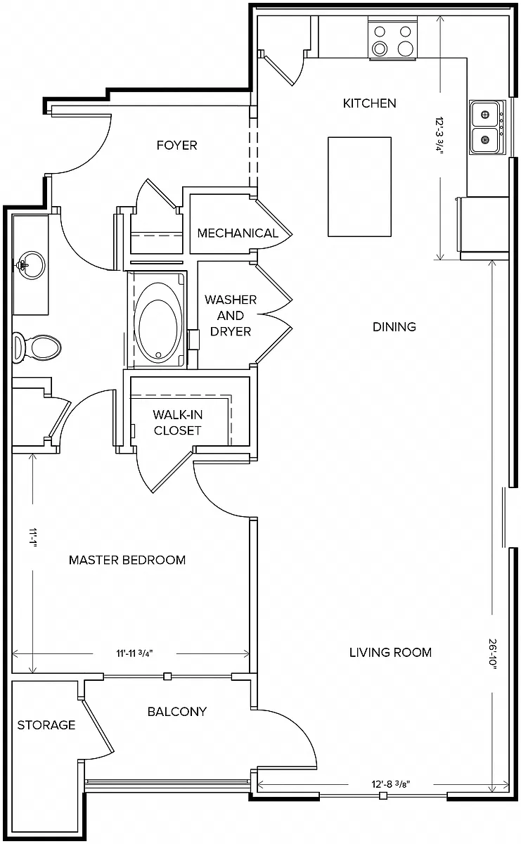 Floor plan 1B