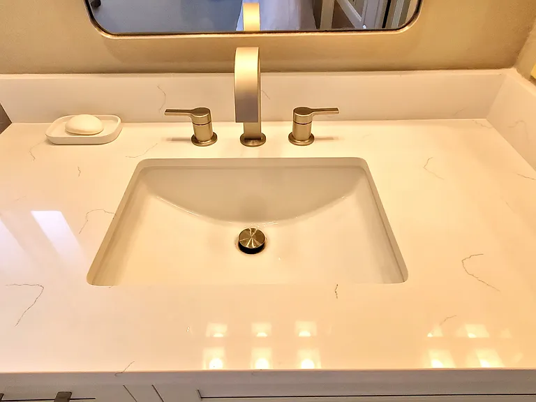 Brand new bathroom sink and faucet