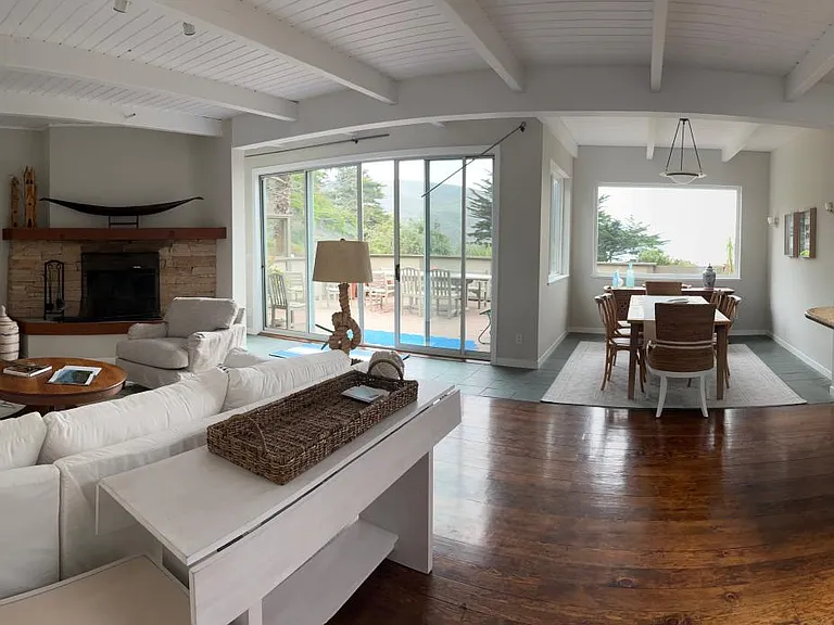 Great room and dining area