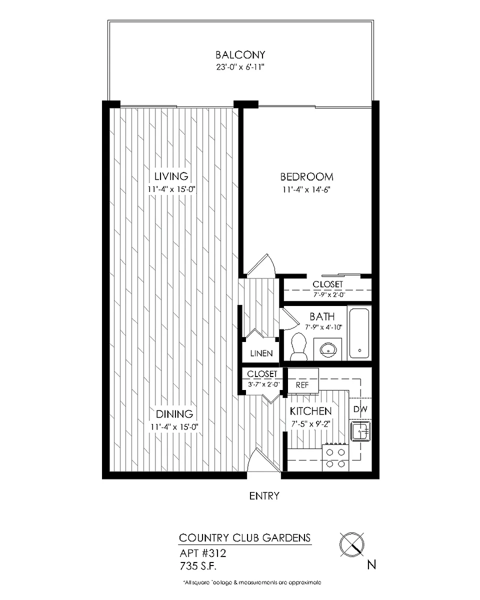 Floor plan 1 Bedroom