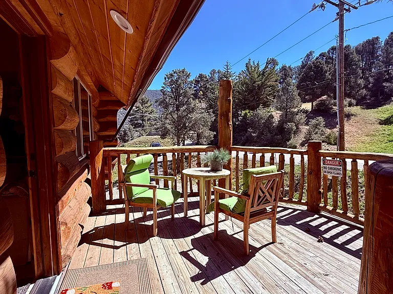Deck by front entrance