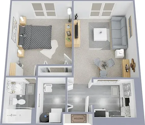 One bedroom, one bath, 675 square foot apartment home One bedroom, one bath, 675 square foot apartment home
