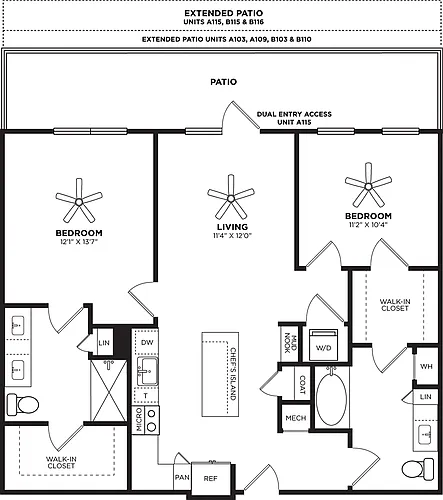 Floor plan B1 Extended