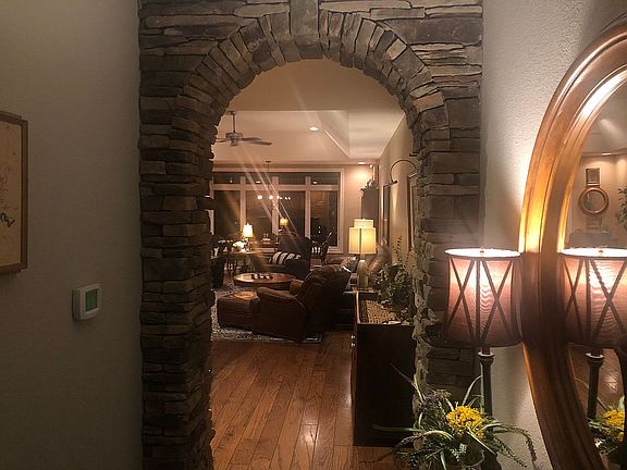 Stone archway entry 