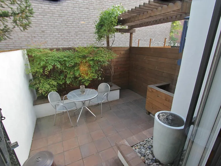 Private backyard