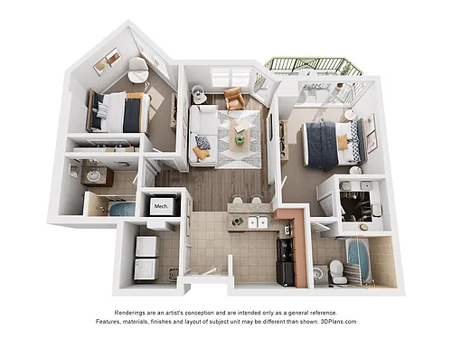 Floor plan The Abbington