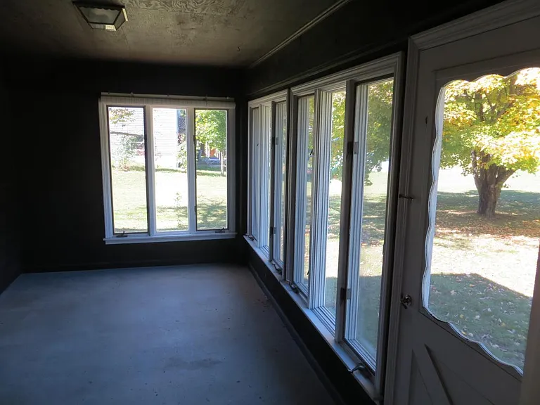 The sun room enclosed porch