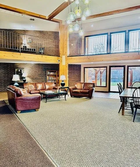 Community area at the front entrance