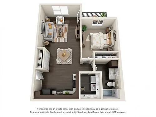 Floor plan 1x1A