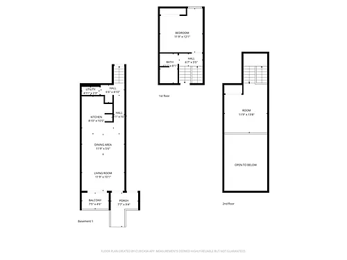 Floor plan 1 Bedroom Loft Updated
