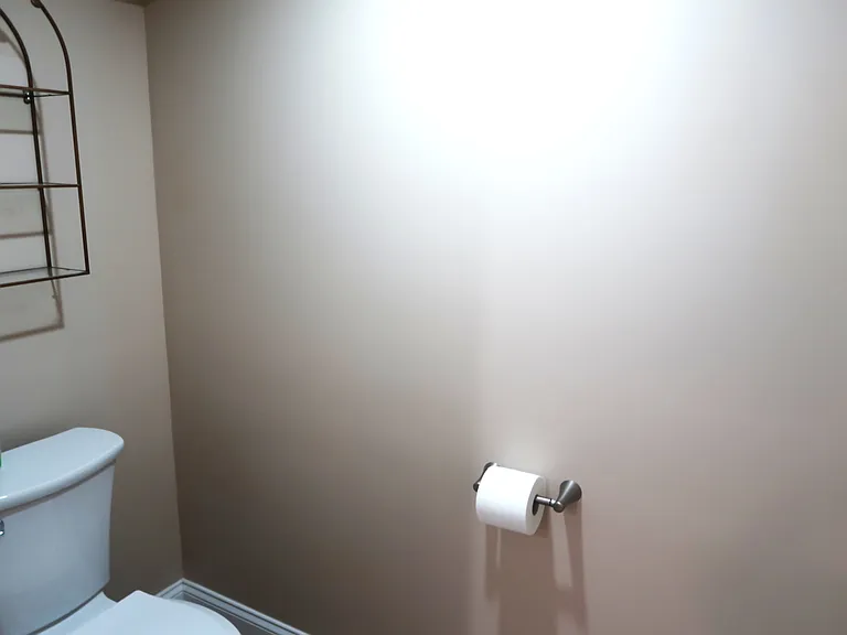 Lower level bathroom water closet
