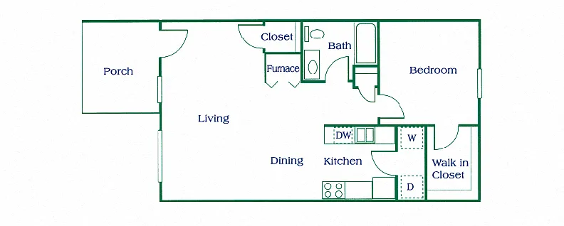 Floor plan One Bedroom