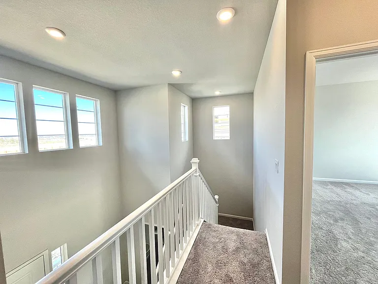 Landing area and master bedroom entry