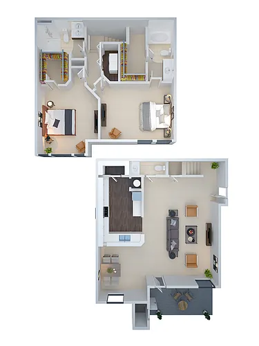 Floor plan 2 BED TH (cmbth)