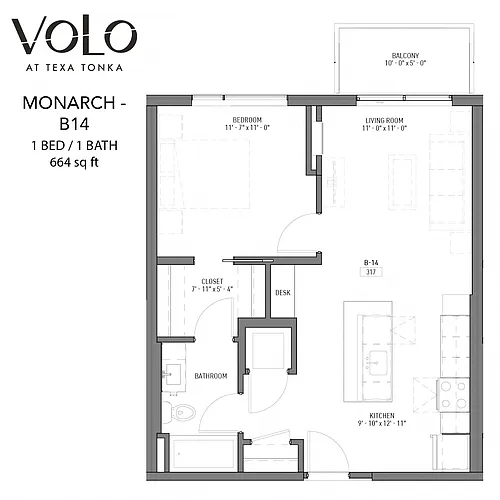 Floor plan Monarch