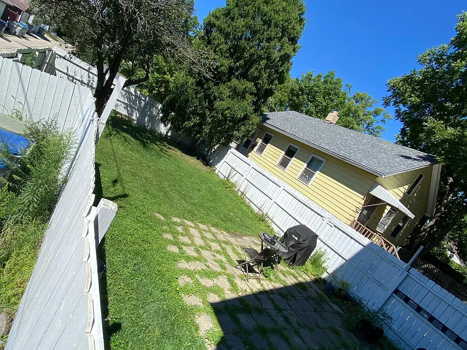 Fenced in back yard