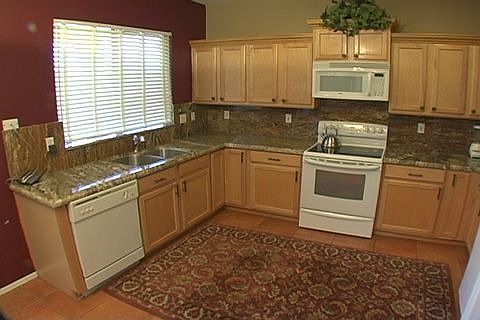 Granite counters and backsplashes!