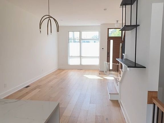 First Floor _ View from Kitchen Toward Living Room and Street-Level Entrance