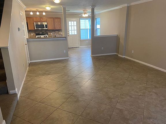 Living room and kitchen