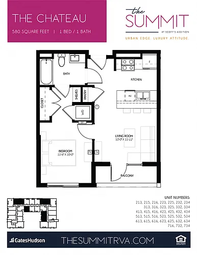 Floor plan The Chateau