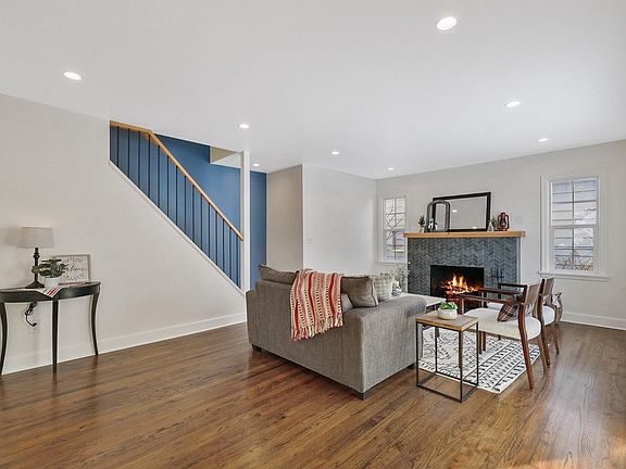 Spacious living room with lots of natural light.