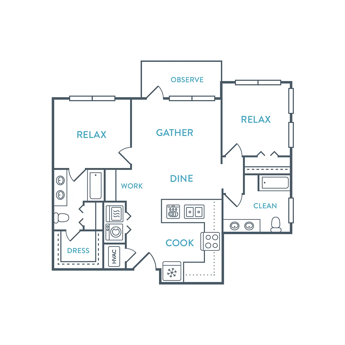 Floor plan Sea Glass